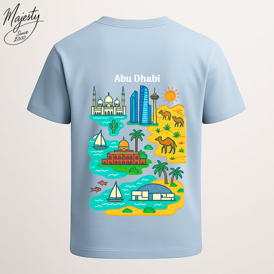 تيشيرت أزرق سماوي أبوظبي | Sky Blue T-Shirt Abu Dhabi