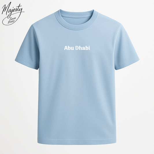 تيشيرت أزرق سماوي أبوظبي | Sky Blue T-Shirt Abu Dhabi