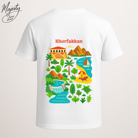 تيشيرت أبيض خورفكان | White T-Shirt Khorfakkan