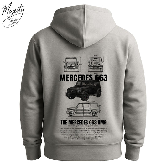 هودي رمادي مخصص | Custom Gray Hoodie