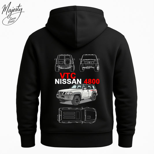 هودي أسود مخصص عالي الجودة