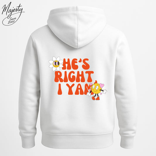 هودي أبيض مخصص-نسائي | Custom White Hoodie-Women`s