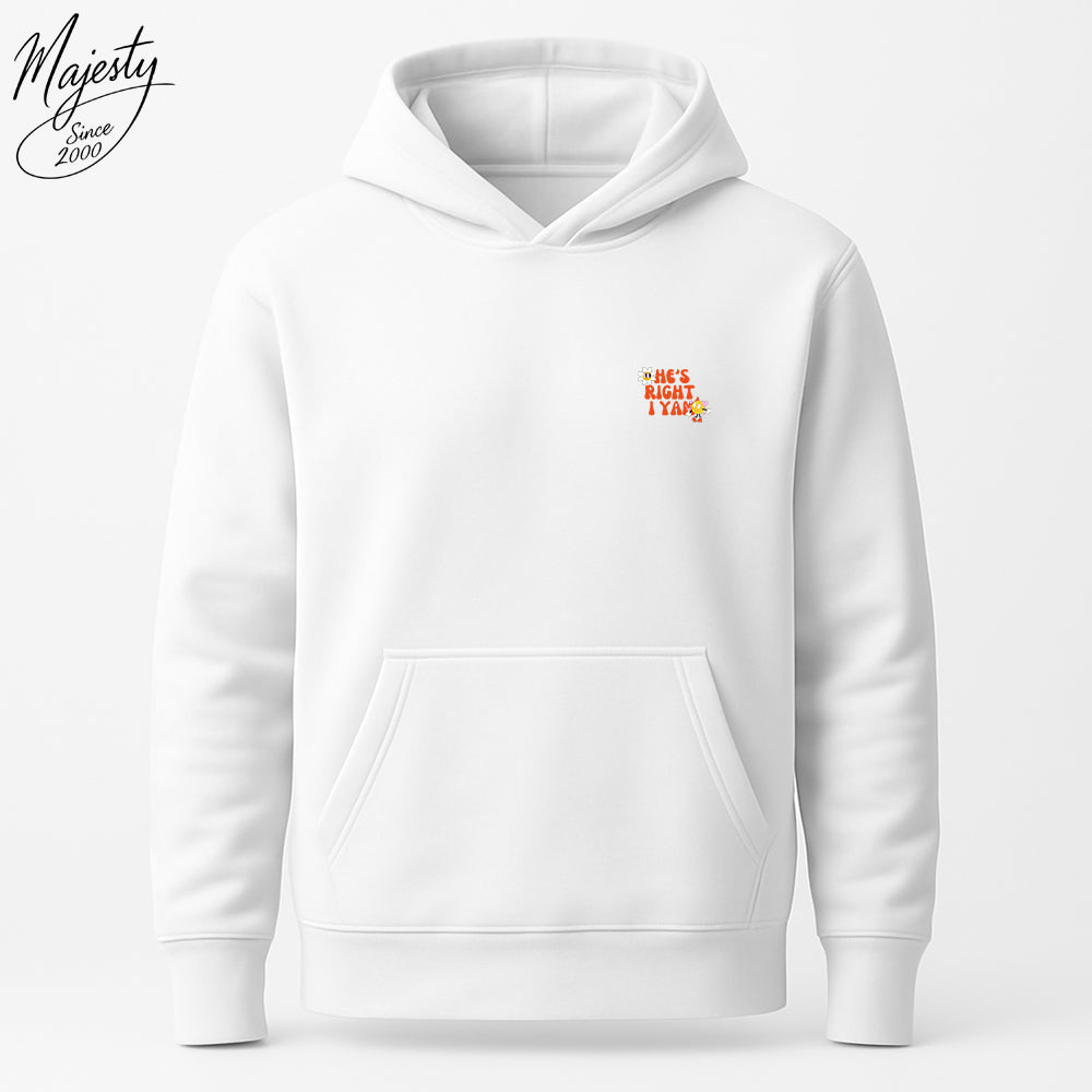 هودي أبيض مخصص-نسائي | Custom White Hoodie-Women`s
