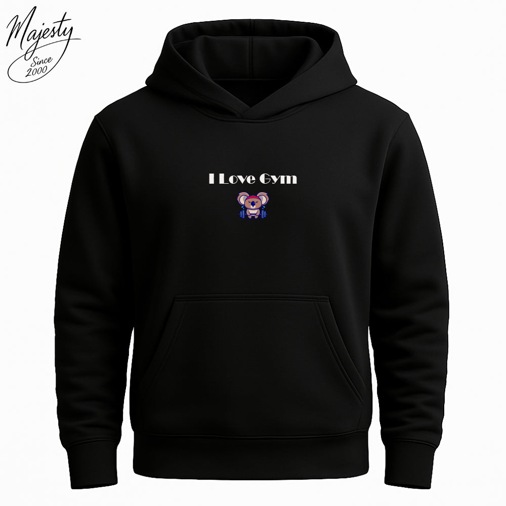 هودي أسود لعشاق الجيم |  Black Hoodie For Gym Lovers