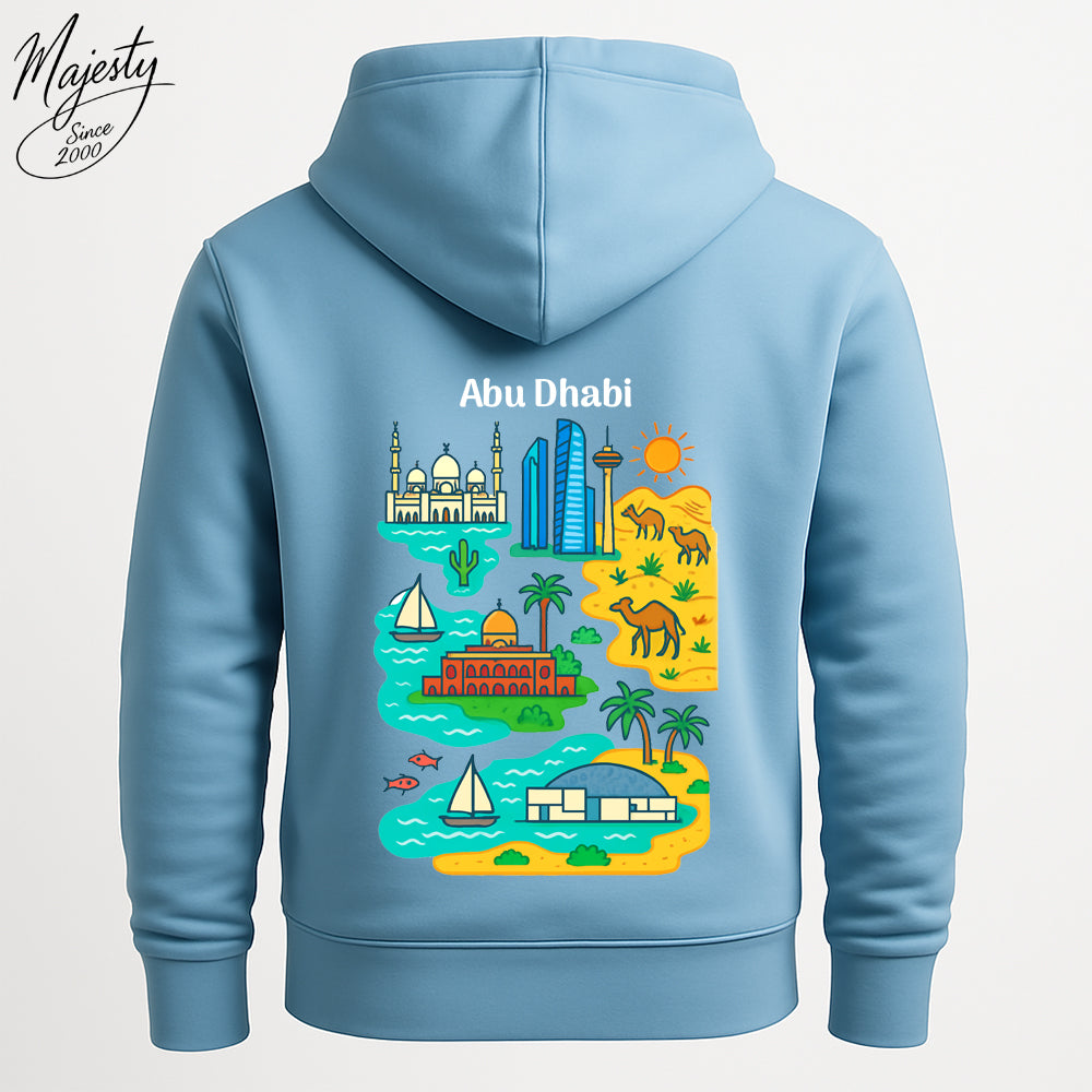 هودي أزرق سماوي مخصص | Custom Sky-Blue Hoodie UAE