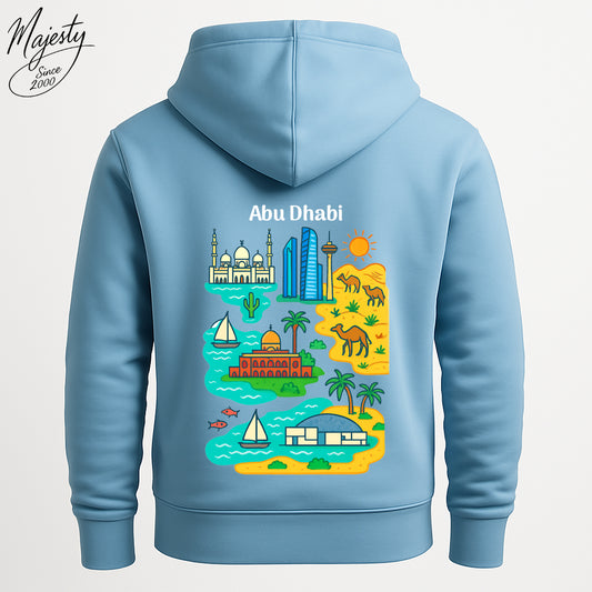هودي أزرق سماوي مخصص | Custom Sky-Blue Hoodie UAE
