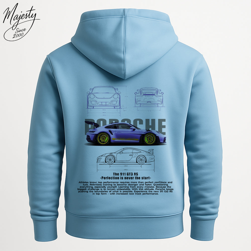 هودي أزرق سماوى مخصص | Custom Sky-blue Hoodie