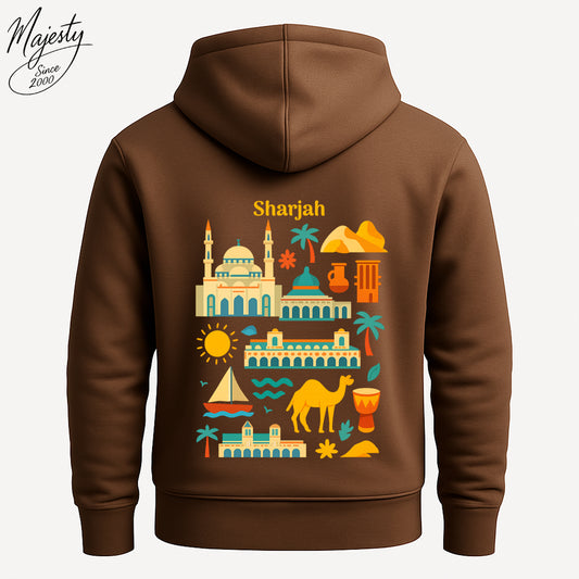 هودي بني مخصص | Custom Brown Hoodie UAE