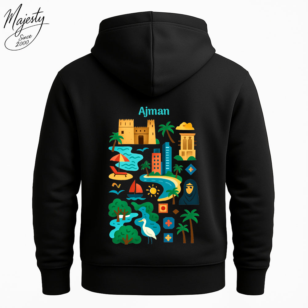 هودي أسود مخصص| Custom Black Hoodie UAE
