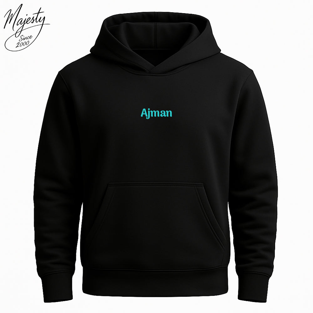 هودي أسود مخصص| Custom Black Hoodie UAE