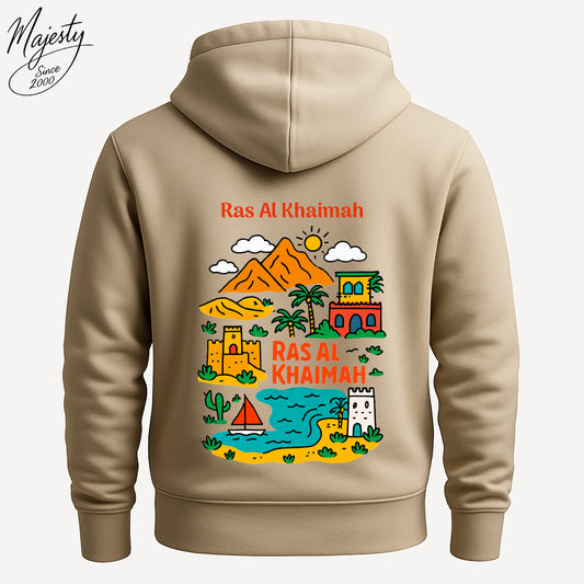 هودي بيج مخصص | Custom Beige Hoodie UAE