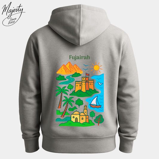 هودي رمادي مخصص | Custom Gray Hoodie UAE