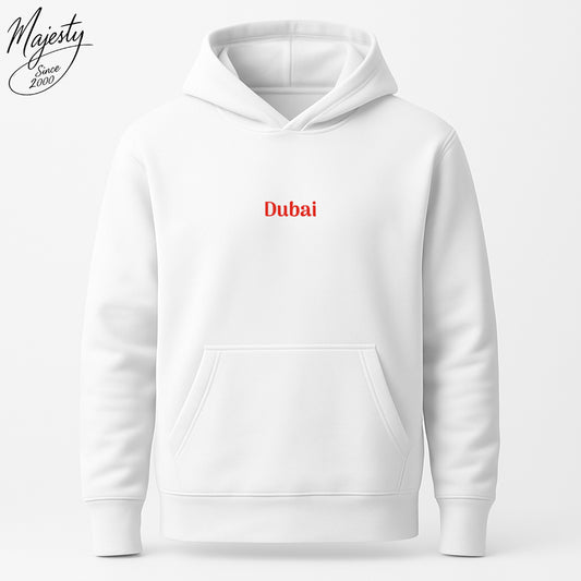 هودي أبيض مخصص | Custom White Hoodie UAE