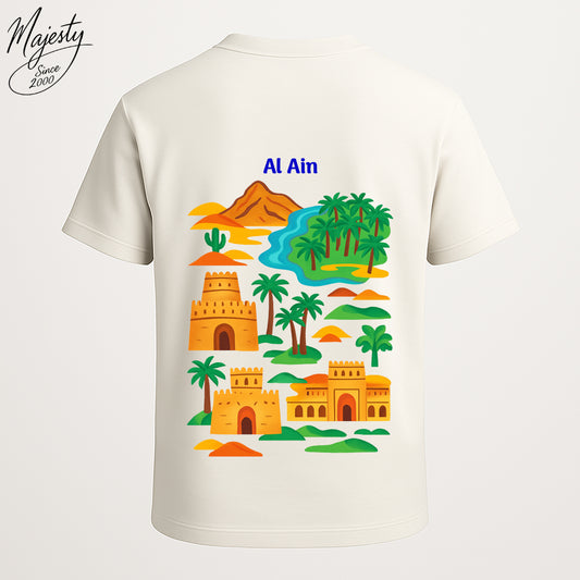 تيشيرت أبيض فاتح العين | Off-White T-Shirt Al Ain