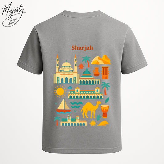 تيشيرت رمادي الشارقة | Gray T-Shirt Sharjah