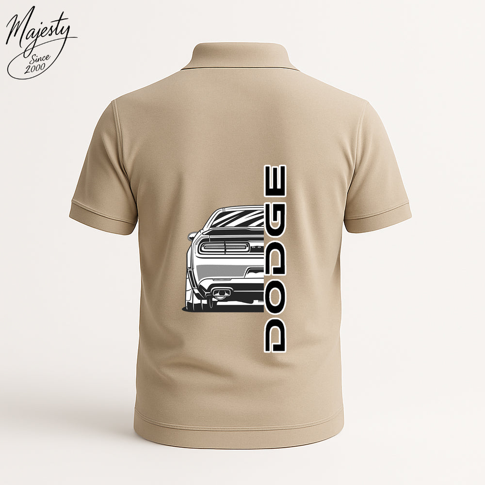 تيشيرت بولو بيج - Beige Polo T-Shirt | ماجستي شوب
