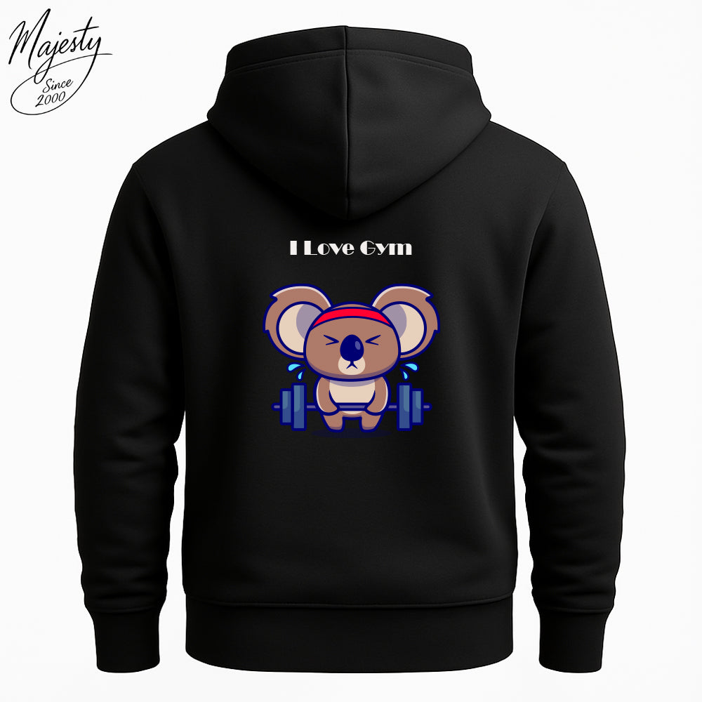 هودي أسود لعشاق الجيم |  Black Hoodie For Gym Lovers