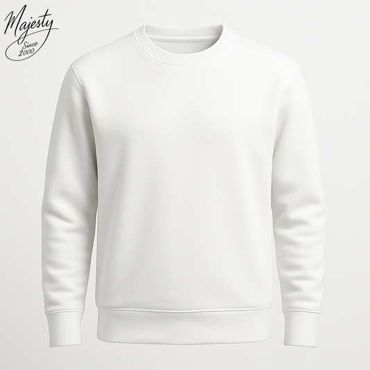 سويتر أبيض-للجنسين | White Sweater-Unisex
