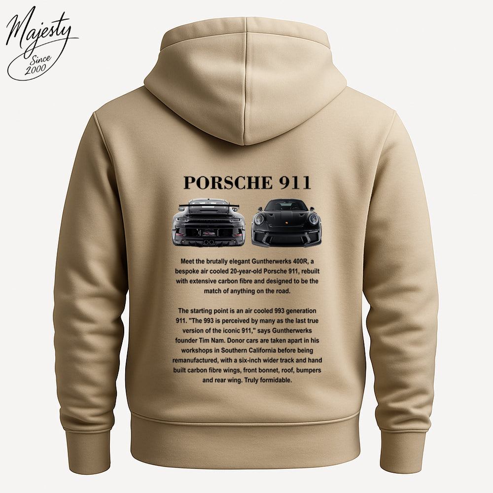 هودي بيج لعشاق السيارات | Beige Hoodie For Car Lovers