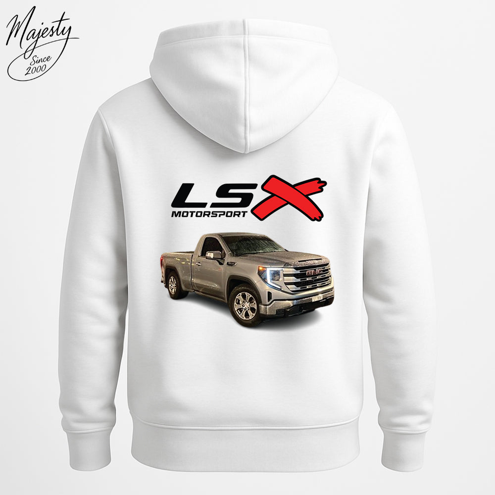 هودي أبيض لعشاق السيارات-جمس | White Hoodie For Car Lovers-GMC