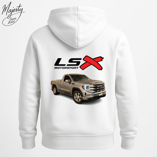 هودي أبيض لعشاق السيارات-جمس | White Hoodie For Car Lovers-GMC